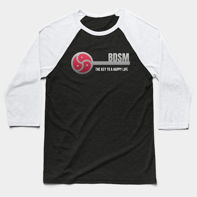 BDSM Key Baseball T-Shirt by sqwear